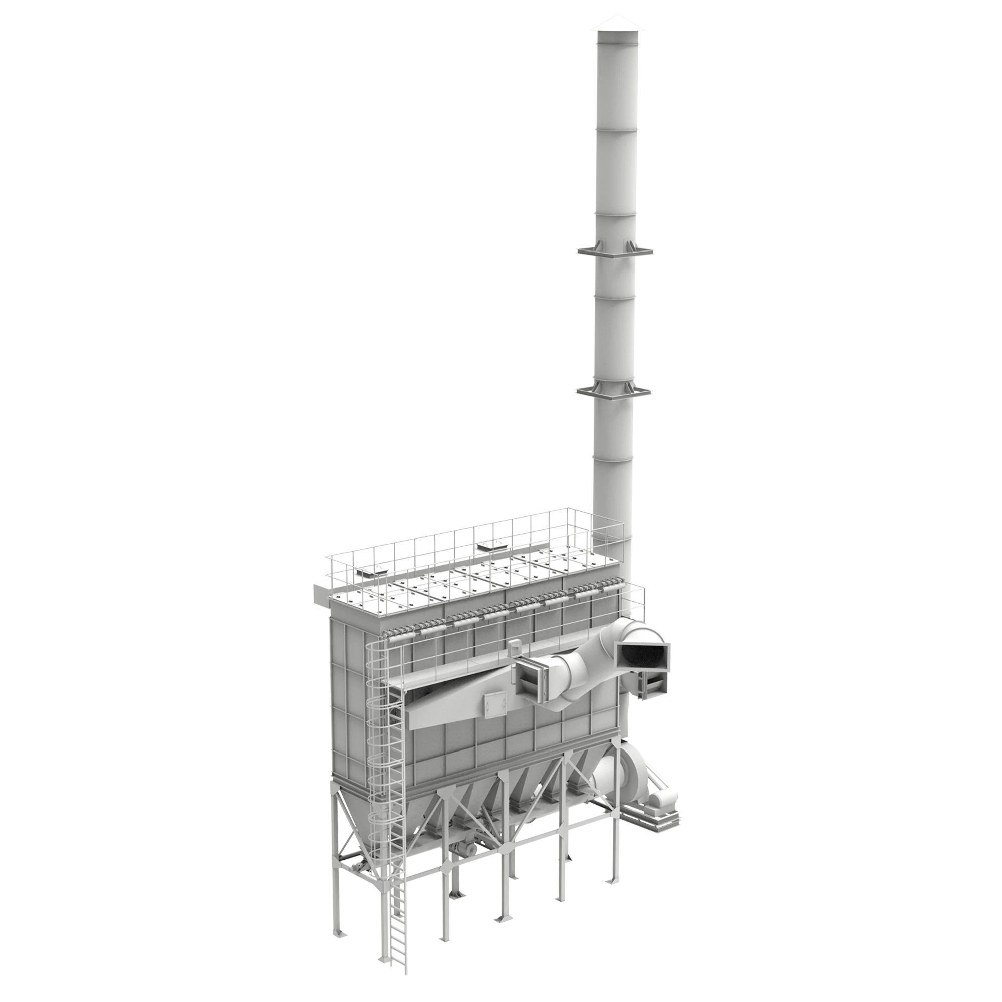 Pulse Jet Sackfilter für Recyclinganlagen Papier, Karton und Kunststoff