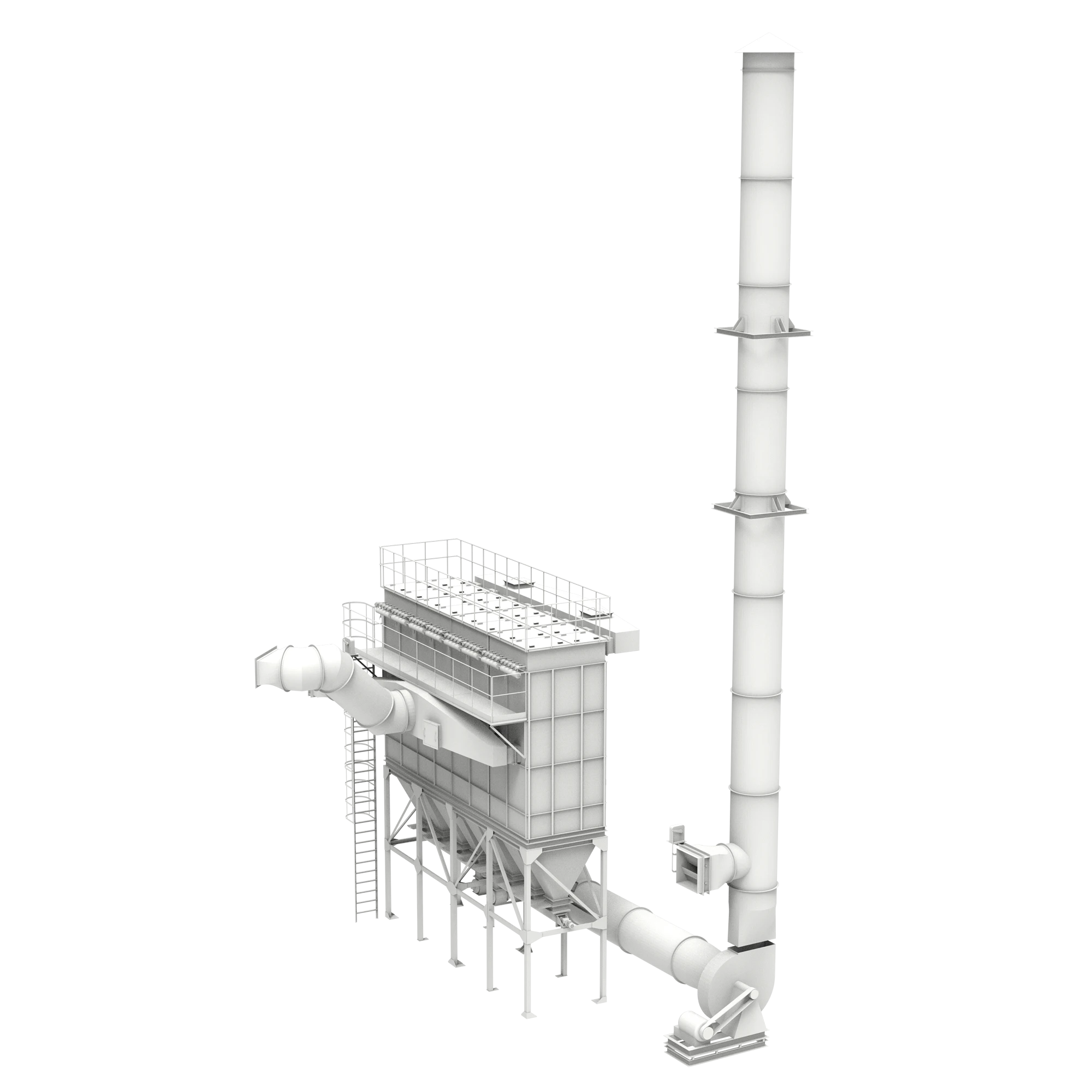 Pulse Jet Bag Filter for recycling plants Glass-Metal and Electronic Waste