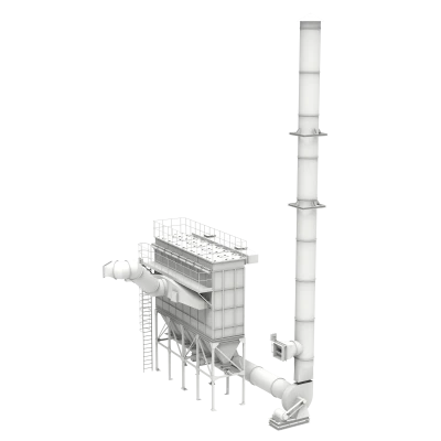 Pulse Jet Bag Filter for recycling plants Glass-Metal and Electronic Waste