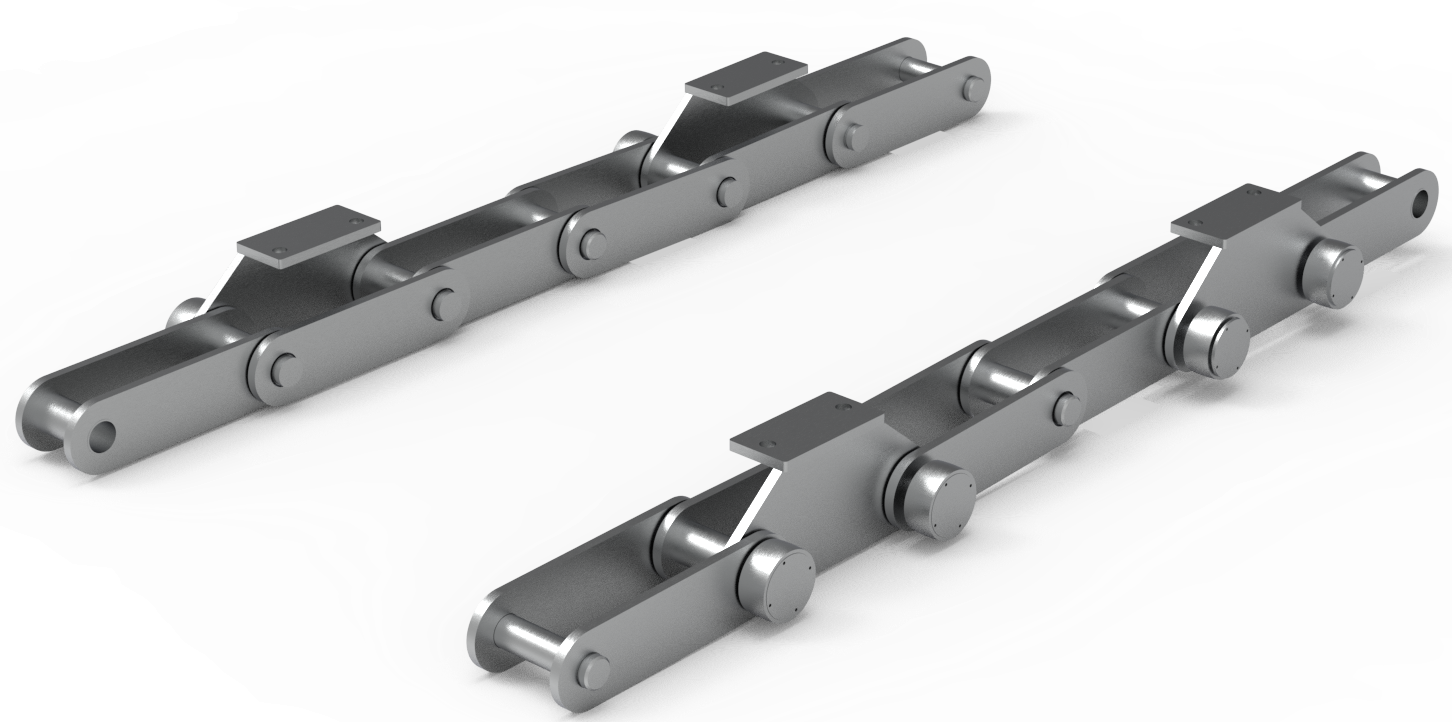 Incline and Traverse Scraper Chains