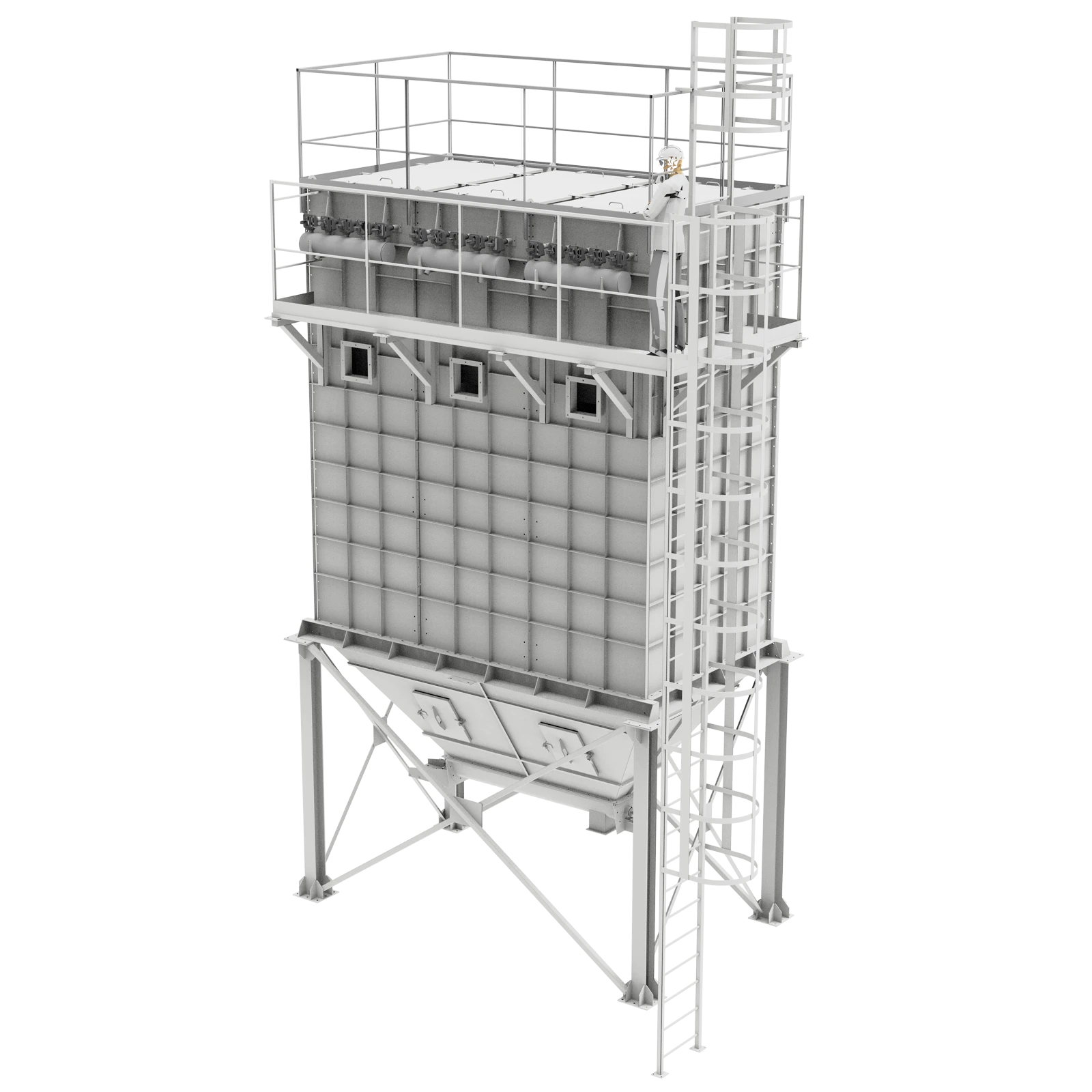 Miglioramento della qualità dell'aria nella produzione di zinco la potenza del filtro a maniche a getto d'impulso