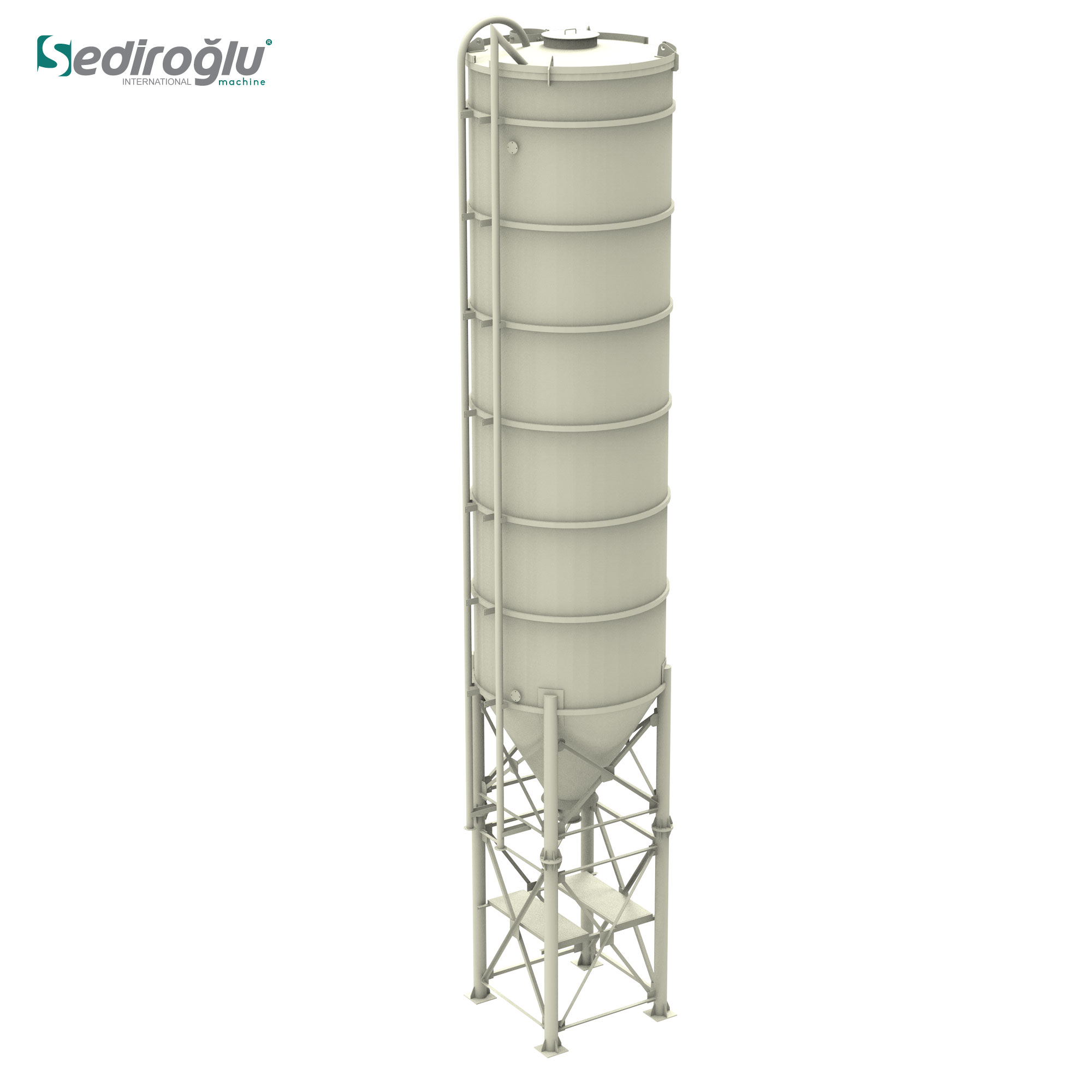 Cement Silos for Concrete Mixing Plants