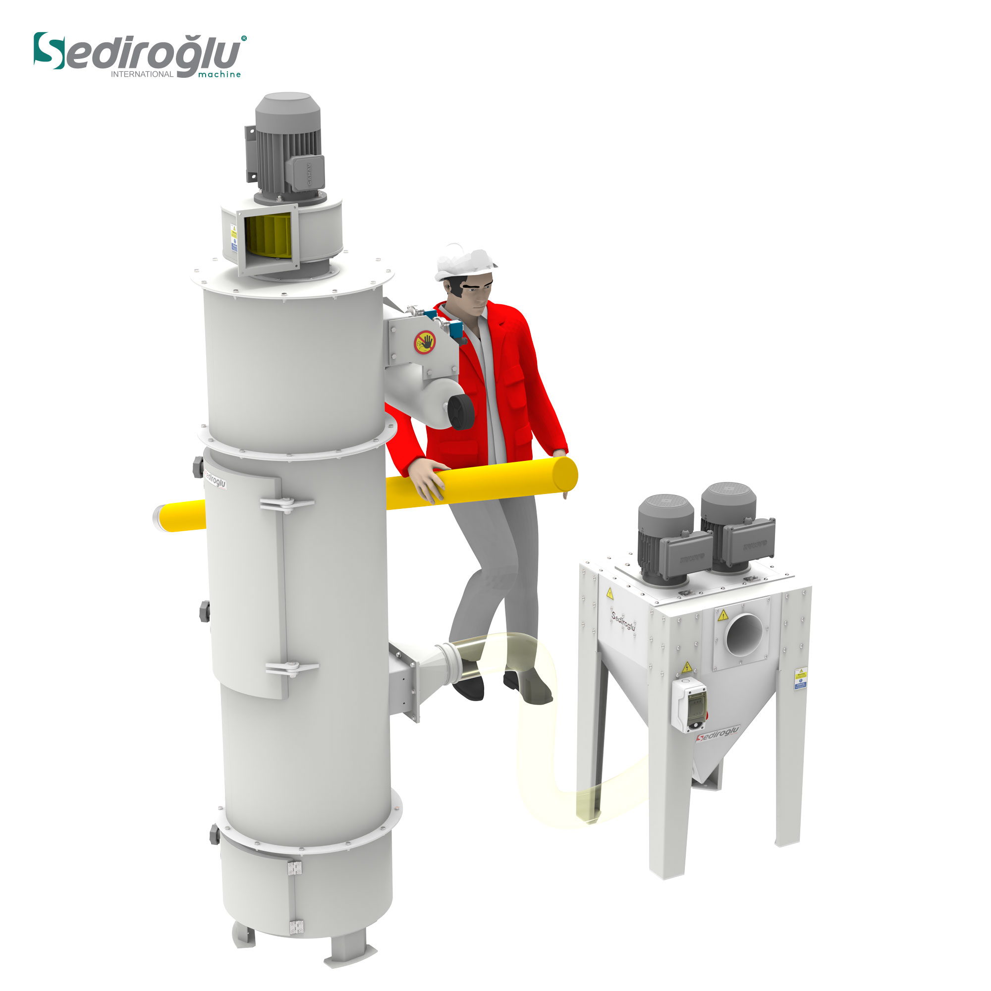 soluciones para el polvo industrial máquina de limpieza de bolsas de filtro de sediroglu