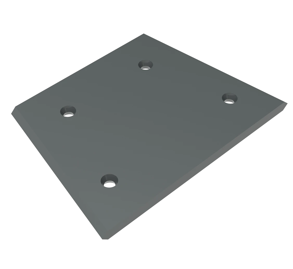 Alle Ersatzteile für Backenbrecher, einschließlich Schutzplatten für Seitenwände.