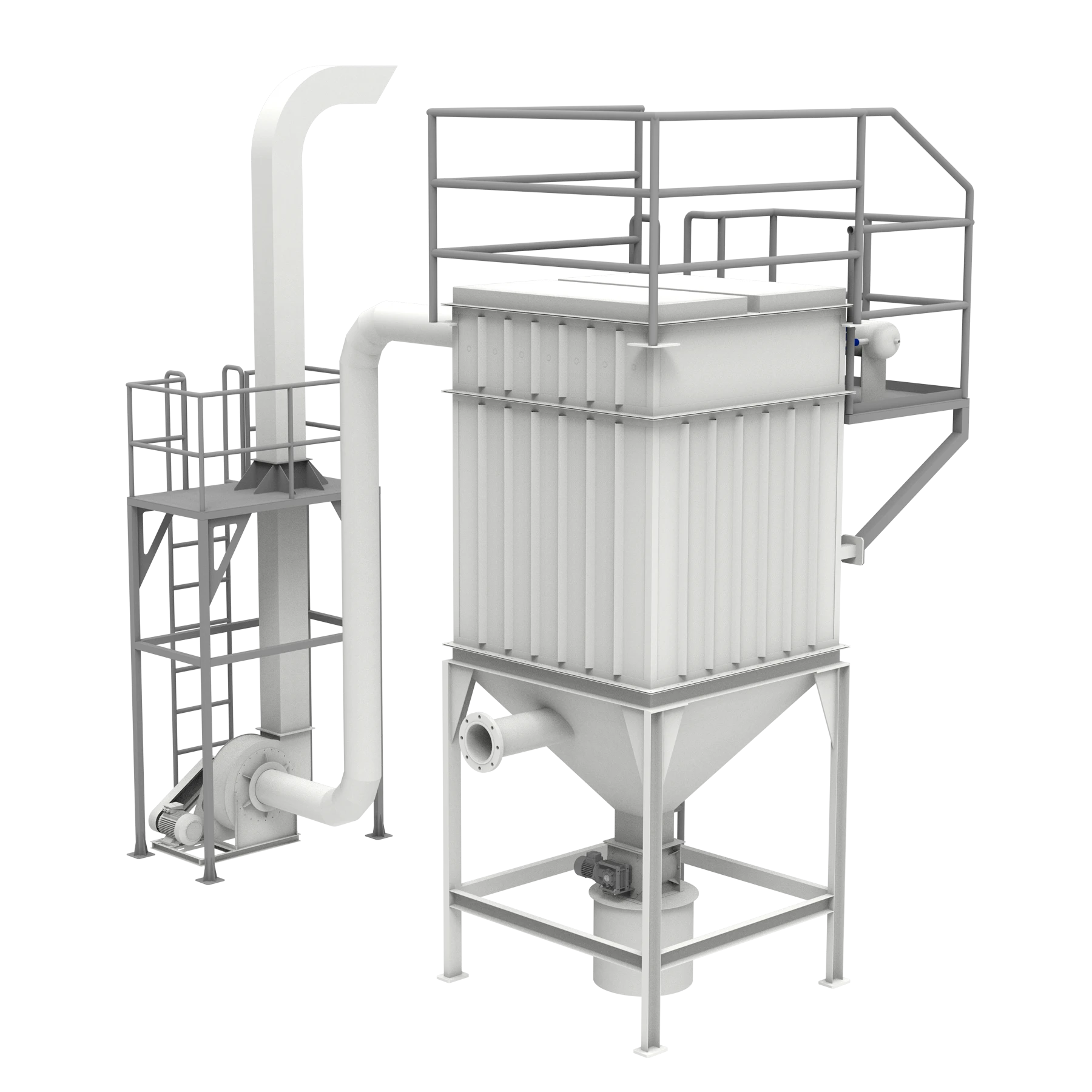 Industrielle Beutelfilter für Papier-, Salz- und Polymerproduktionsanlagen