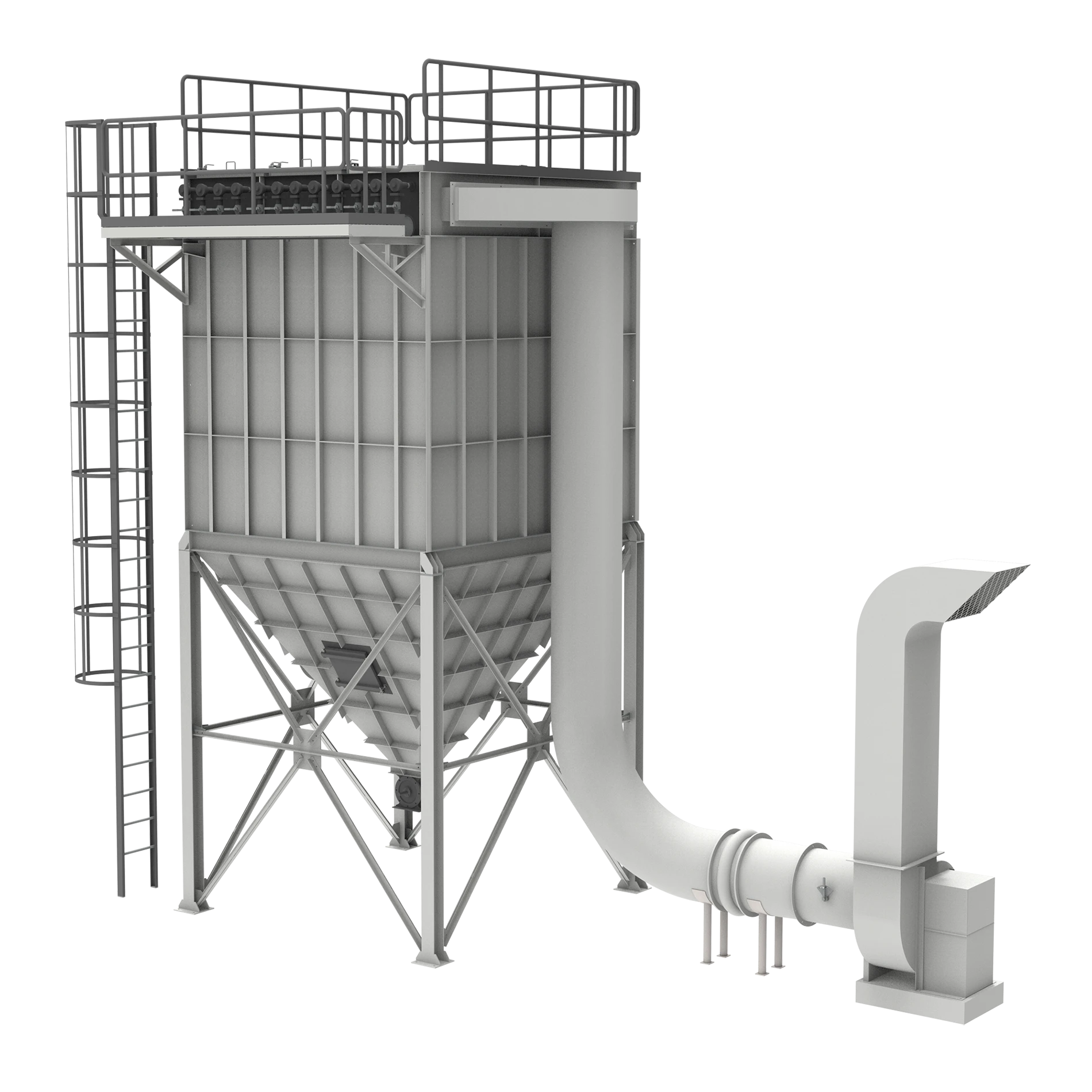 Fortschrittlicher Industrie-Taschenfilter für Möbel-, Textil- und Holzverarbeitungsbetriebe