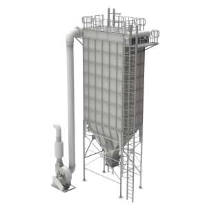 Jet-Filteranlage mit Filterschläuchen für Kupfer, Chrom und Aluminium