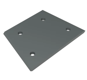 Pièces de rechange pour concasseurs à mâchoires, incluant plaques protectrices de paroi latérale.