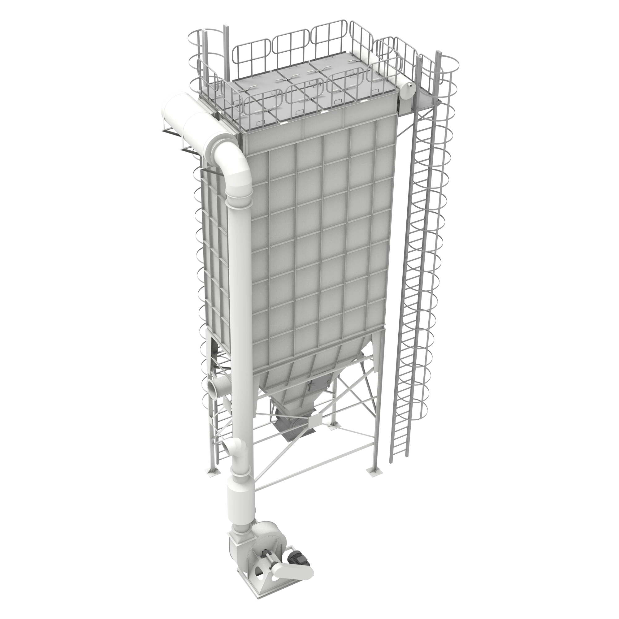 Filtre à jet à sacs efficace pour les usines de cuivre, chrome et aluminium
