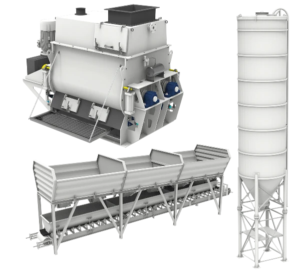 Maquinaria para plantas dosificadoras de hormigón