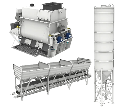 Maquinaria para plantas dosificadoras de hormigón