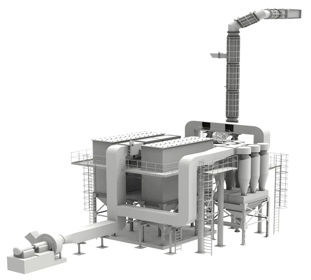 Stoffilter systeem voor cementfabriek