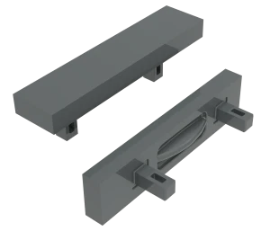 Kubitizer Impact Crusher reserveonderdelen, witte gietstaal pallet
