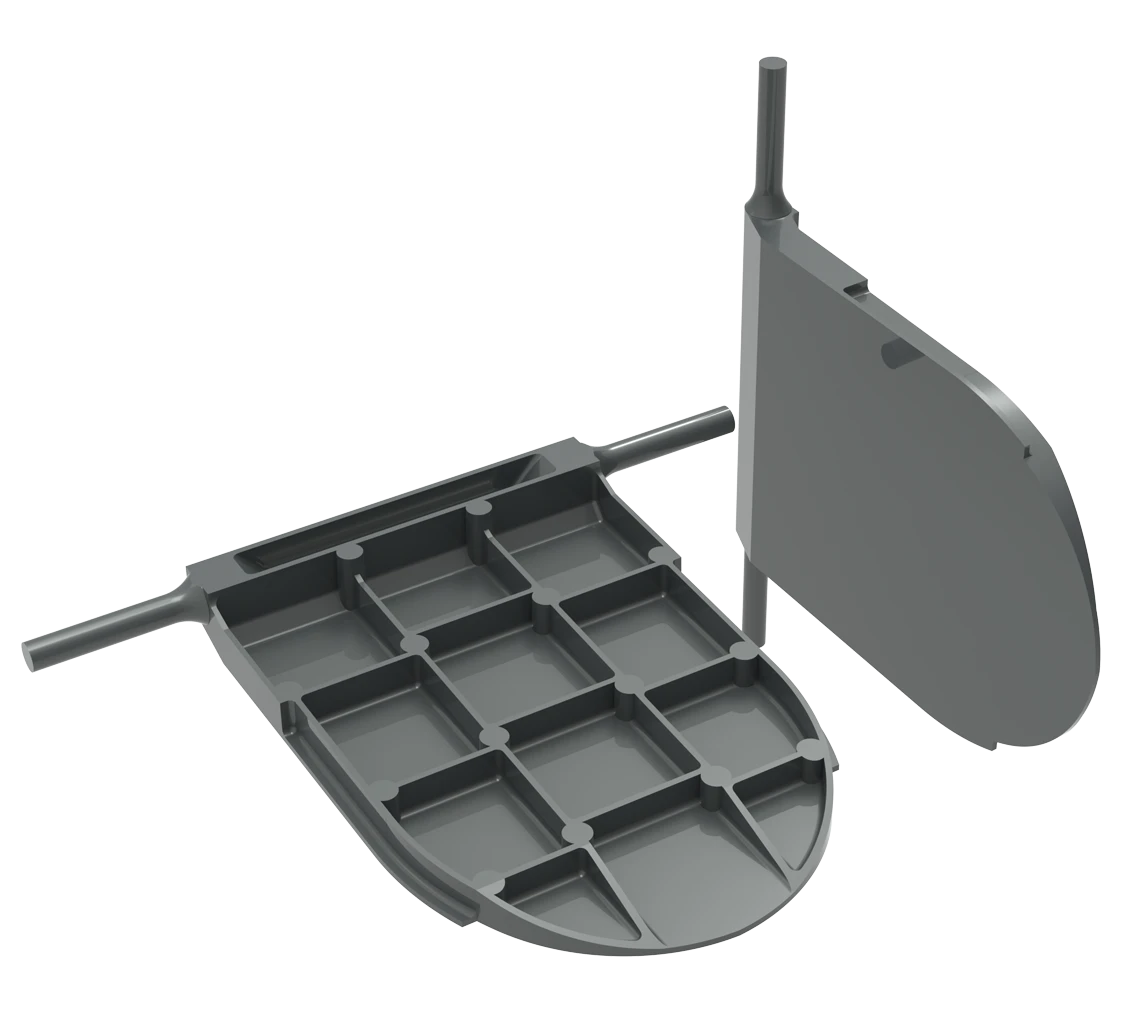 Цемент Фабрикаи цисмхои эхтиётии Сафед рехтани Steel Flap Systems